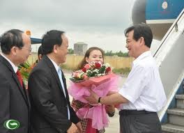 Perdana Menteri Vietnam Nguyen Tan Dung berkunjung di propinsi Binh Dinh