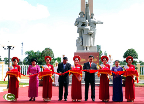 ເປີດສະຫຼອງເຂດປູສະນີຍະສະຖານປະຫວັດສາດ ແຫ່ງນ້ຳໃຈສະມັກຄີ ຫວຽດນາມ - ກຳປູເຈຍ