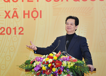 ມະຕິ​ກ່ຽວ​ກັບ ການປະຕິບັດແຜນການພັດທະນາ ເສດຖະກິດ - ສັງຄົມປີ 2012