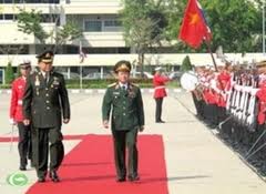 ຄະນະຜູ້ແທນຂັ້ນສູງ ກອງທັບປະຊາຊົນ ຫວຽດນາມ ຢ້ຽມຢາມໄທ