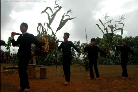 ງານບຸນພາວະນາຟ້າຝົນອຳນວຍຂອງຊາວເຜົ່າຂະມຸ