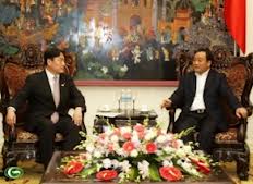 ທ່ານຮອງນາຍົກລັດຖະມົນຕີ  Hoang Trung Hai ຕ້ອນຮັບ ຮອງລັດຖະມົນຕີກະຊວງທີ່ດິນ ຍີ່ປຸ່ນ