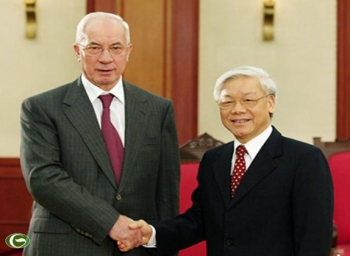 ການ​ນຳ​ພັກ, ລັດ, ລັດຖະບານ​ຫວຽນາມ ຕ້ອນຮັບ ທ່ານນາຍົກລັດຖະມົນຕີ ອູກະແຣນ