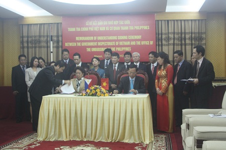 ເພີ່ມທະວີການຮ່ວມມືລະຫວ່າງອົງການກວດກາ ຫວຽດນາມ ແລະ ຟິລິປີນ