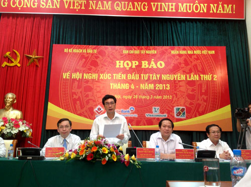 ການປະຊຸມຂ່າວ ກ່ຽວກັບກອງປະຊຸມສົ່ງເສີມການລົງທຶນເຂດໄຕງວຽນຄັ້ງທີ 2 ປີ 2013