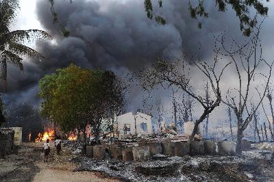 ມຽນມາຕໍ່ກຳນົດກົດສະວາວະສຸກເສີນຢູ່ Meikhtila