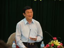 ປະທານປະເທດ ເຈືອງເຕີນຊາງ ເຮັດວຽກກັບຄະນະປະຈຳຄະນະພັກນະຄອນ ຮ່າໂນ້ຍ