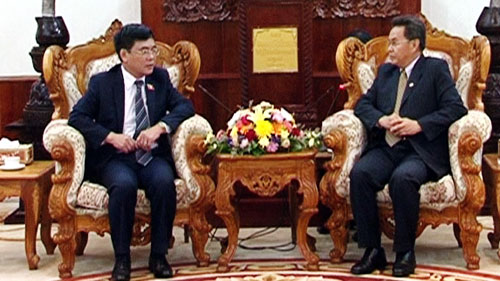 ຮອງປະທານສະພາແຫ່ງຊາດ ລາວ ຕ້ອນຮັບຄະນະປະຕິບັດງານກຳມາທິການເສດຖະກິດຂອງ ສະພາແຫ່ງຊາດ ຫວຽດນາມ