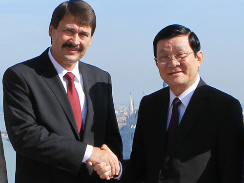 ປະທານປະເທດ ເຈືອງເຕີນຊາງ ສິ້ນສຸດການຢ້ຽມຢາມ ຮູງການຣີ ແລະ ເລີ່ມຕົ້ນການຢ້ຽມຢາມ ແດນມາກ