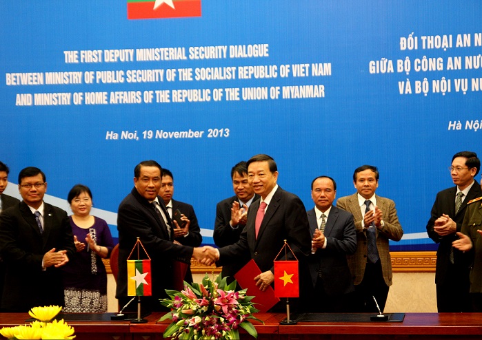 ການໂອ້ລົມສົນທະນາຂັ້ນຮອງລັດຖະມົນຕີຄັ້ງທີ1ລະຫວ່າງກະຊວງຕຳຫຼວດຫວຽດນາມແລະກະຊວງພາຍໃນມຽນມາ