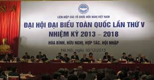 ອັດກອງປະຊຸມໃຫຍ່ຄັ້ງທີ5ສະຫະພັນບັນດາອົງການມິດຕະພາບຫວຽດນາມ