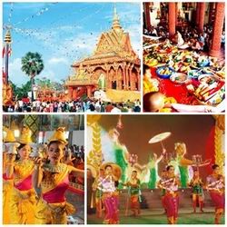 ເອົາໃຈໃສ່ເຖິງບຸນປີໃໝ່ chol chnam thmay ຂອງຊາວເຜົ່າຂະແມ