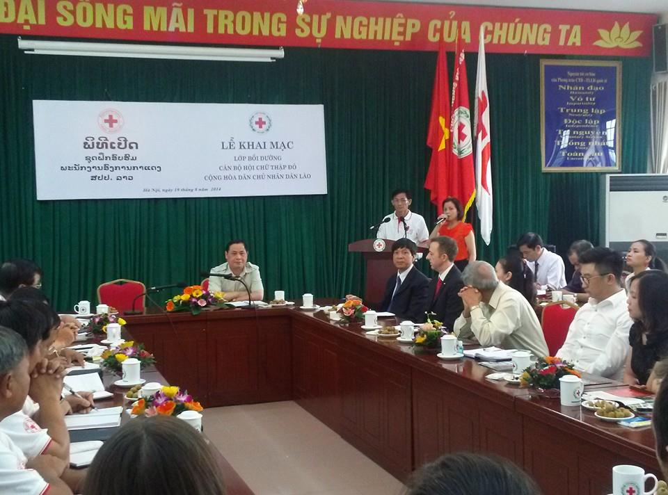ພິທີເປີດຊຸດອົບຮົມໃຫ້ພະນັກງານອົງການກາແດງສປປ.ລາວ
