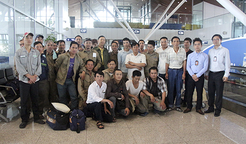 ຄົນງານຫວຽດນາມຈາກລີບີ1.328ຄົນກັບເມືອປະເທດ