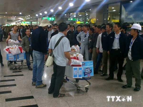 ຄົນງານຫວຽດນາມອີກ38ຄົນອອກຈາກລີບີກັບເມືອປະເທດ