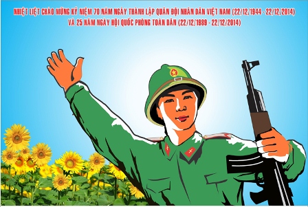 ແຜນການແລະບັນດາການເຄື່ອນໄຫວສະເຫຼີມສະຫຼອງ70ປີແຫ່ງວັນສ້າງຕັ້ງກອງທັບປະຊາຊົນຫວຽດນາມປີ2014