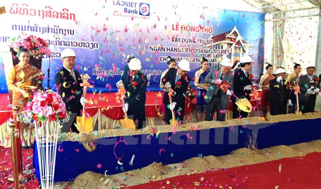 ພິທີວາງສີລາລຶກ ທະນາຄານລາວ-ຫວຽດ ສາຂາພາກເໜືອລາວ