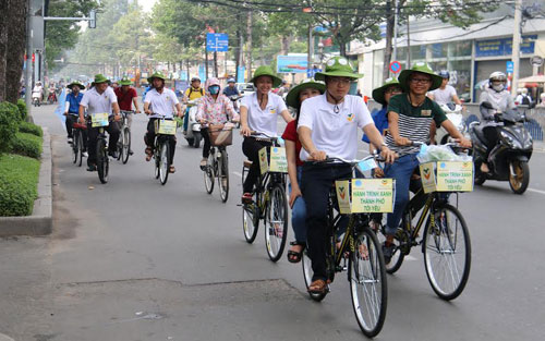 ນັກສຶກສາ4.000ຄົນເຂົ້າຮ່ວມການເດີນທາງດ້ວຍລົດຖີບ“ມຸ່ງໄປສູ່ໄຊງ່ອນ”