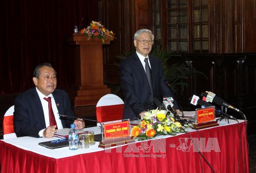 ເລຂາທິການໃຫຍ່ຫງວຽນຟູ໋ຈ້ອງ:ສານແມ່ນອົງການສຳຄັນໃນການປົກປ້ອງຄວາມຍຸດຕິທຳ