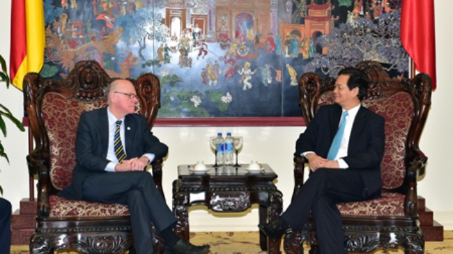 ນາຍົກລັດຖະມົນຕີຫງວຽນເຕີນຢູ້ງຕ້ອນຮັບປະທານສະພາແຫ່ງຊາດເຢຍລະມັນ