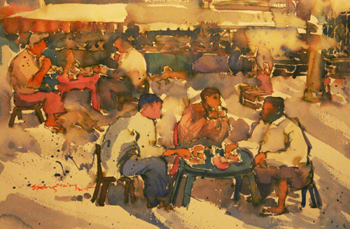 ງານວາງສະແດງພາບນ້ຳສີຫວຽດນາມ -ມາເລເຊຍ-ໄທ