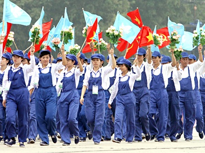 ຫວຽດນາມສະເຫລີມສະຫລອງວັນກຳມະກອນສາກົນ1/5