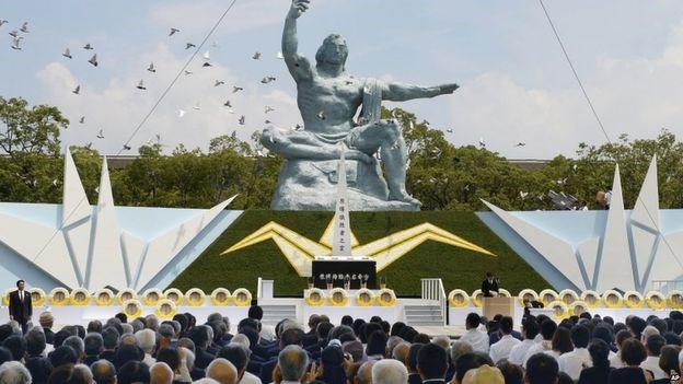 ນະຄອນNagasakiສະເຫຼີມສະຫຼອງ70ປີແຫ່ງວັນໄພພິບັດປະລະມານູ