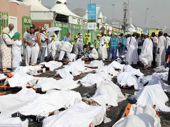 769ຄົນຖືກເສຍຊີວິດໃນເຫດຢຽບກັນຢູ່ສະຖານທີ່ທຳການເຄື່ອນໄຫວທາງສາສະຫນາ ຢູ່ໂບດສັກສິດ Mecca