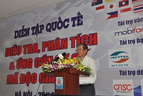 ຫວຽດນາມເຂົ້າຮ່ວມການຝືກຊ້ອມກ່ຽວກັບຮັບປະກັນຄວາມປອດໄພດ້ານສ່ືສານສາກົນ