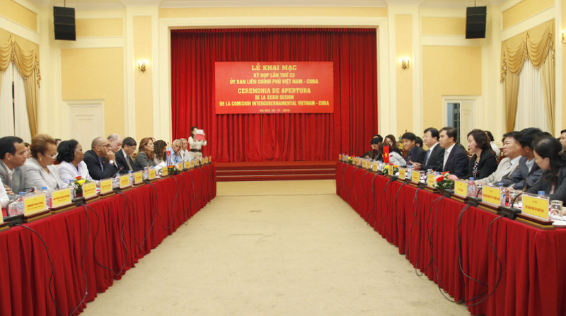 ອັດກອງປະຊຸມຄັ້ງທີ33ຄະນະກຳມະການລະຫວ່າງລັດຖະບານຫວຽດນາມ-ກຸຍບາ