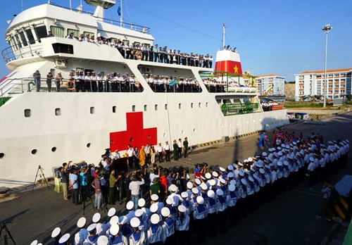 ສົ່ງສິນຄ້າກ່ວາ400ໂຕນໄປຍັງເມືອງເກາະເຈື່ອງຊາເພື່ອຮັບໃຊ້ບຸນປີໃໝ່ປະຈຳຊາດປີວອກ