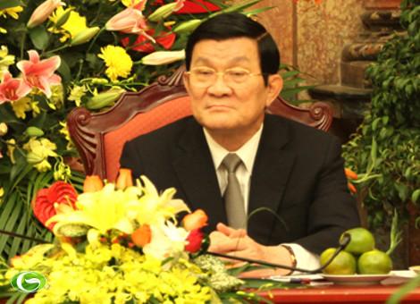 ປະທານປະເທດເຈືອງເຕີນຊາງຕີລາຄາສູງໝາກຜົນແຫ່ງການເຄື່ອນໄຫວຂອງຫ້ອງວ່າການປະທານປະເທດ