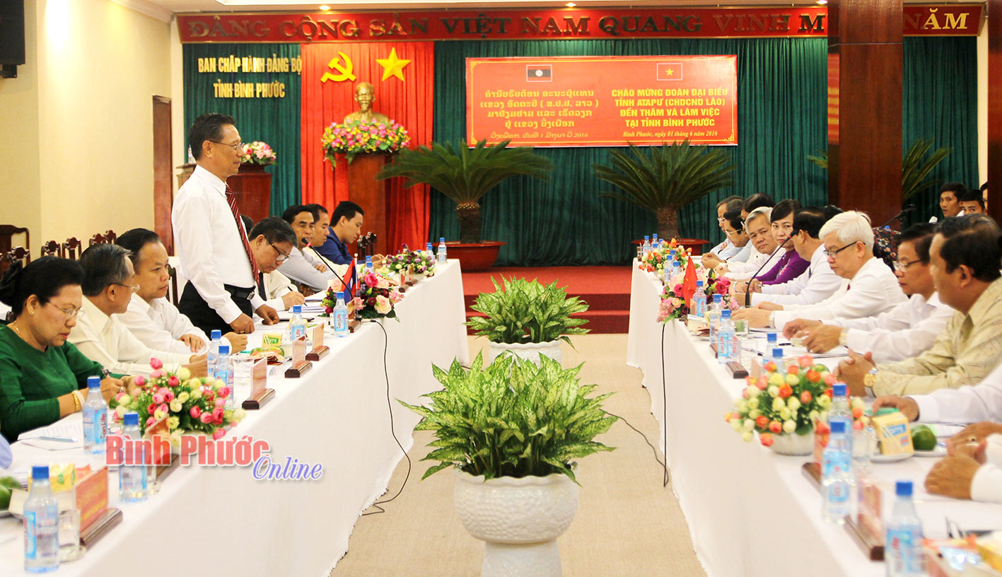 ອັດຕະປື ແລະ ບີງເຟືອກເພີ່ມທະວີການຮ່ວມມືໃນຫຼາຍຂົງເຂດ