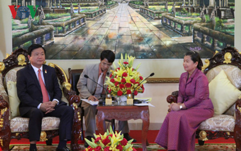 ການນຳສະພາແຫ່ງຊາດ,ລັດຖະບານກຳປູເຈຍຕ້ອນຮັບເລຂາຄະນະພັກນະຄອນໂຮ່ຈີມິນ