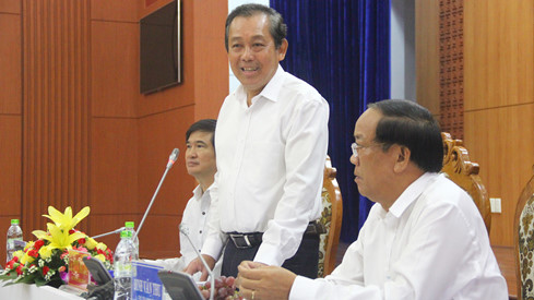 ຮອງນາຍົກລັດຖະມົນຕີເຈືອງຮ່ວາບີງເຮັດວຽກຢູ່ແຂວງກວາງນາມ