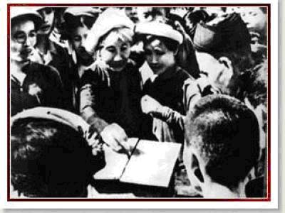 តំលៃប្រវត្តិសាស្ត្ររបស់ទិវាបោះឆ្នោតដើមដំបូងនៅវៀតណាម។